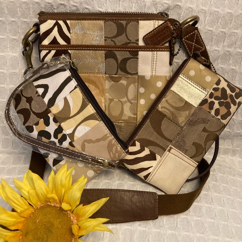Coach Patchwork Purse and Wristlet (+ extras!)